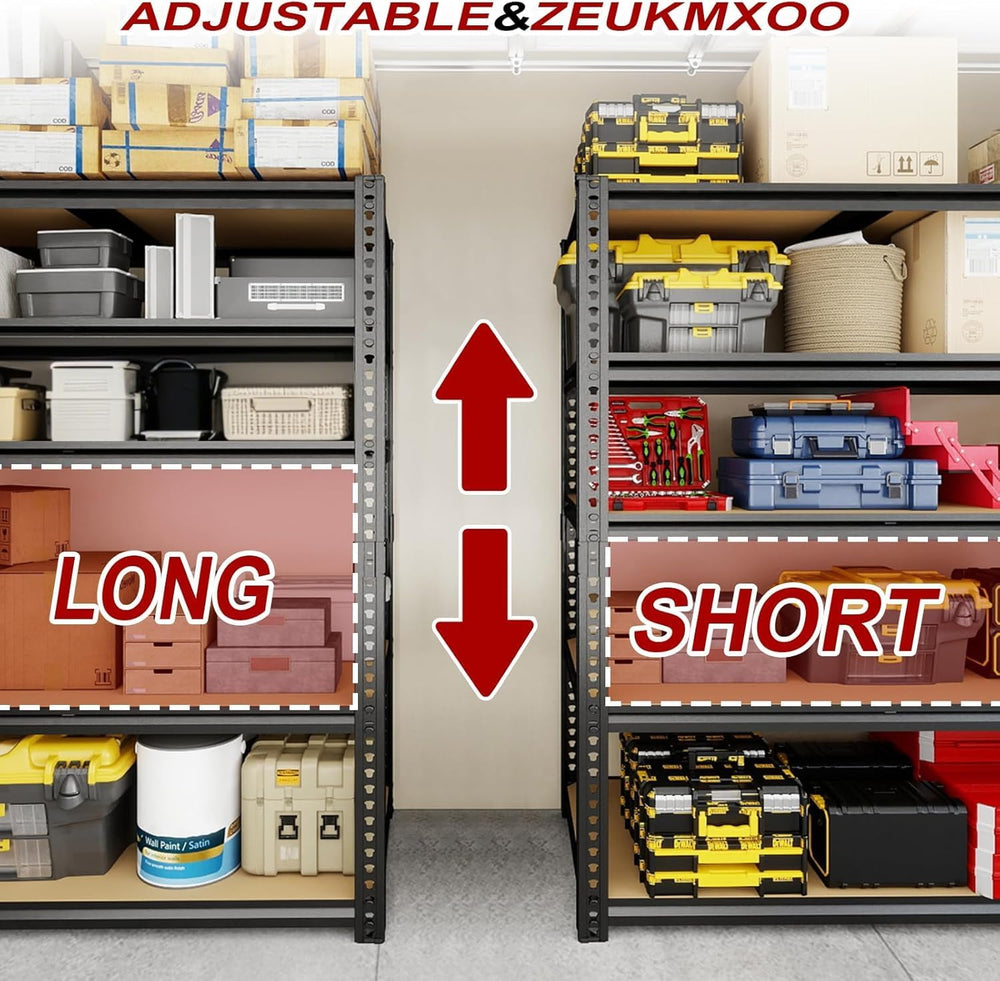 Garage Shelving,5-Tier Adjustable Storage Shelves,3080LBS Capacity Heavy Duty...