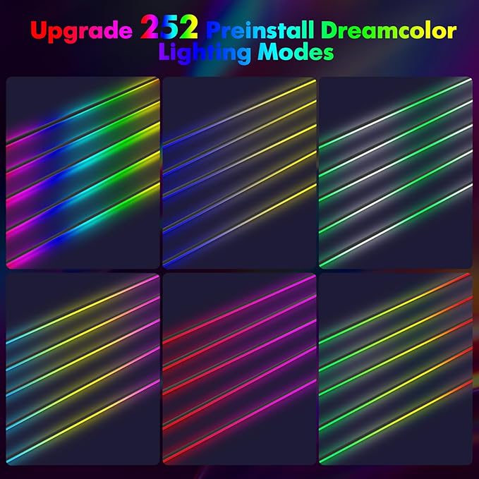 New Version Dreamcolor Acrylic Car Interior Lights 18 in 1 RGB Car Ambient
