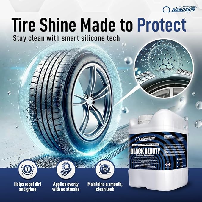 Nanoskin Black Beauty Tire Shine & Conditioner 5 Gallons
