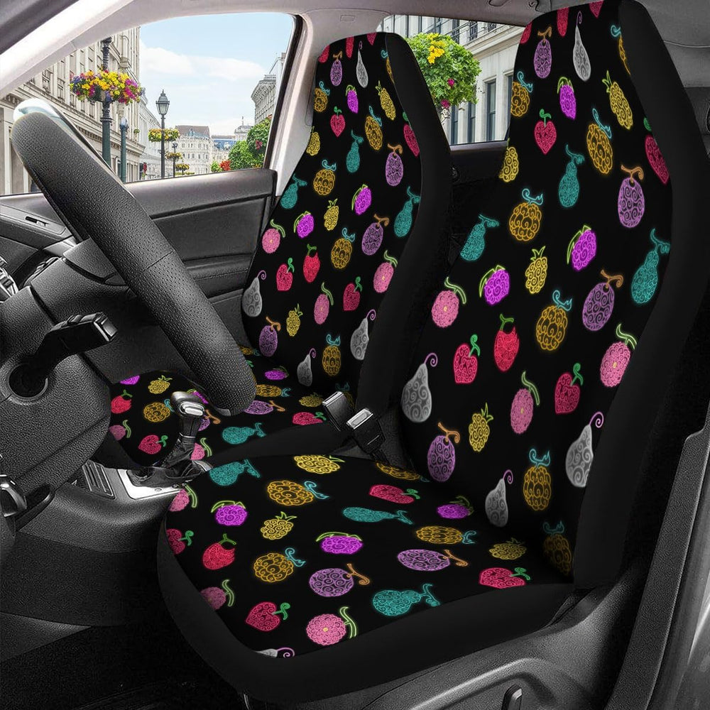 GENANY Fantasy Fruit Pattern Car Seat Covers, 2-Piece Front Seat Set