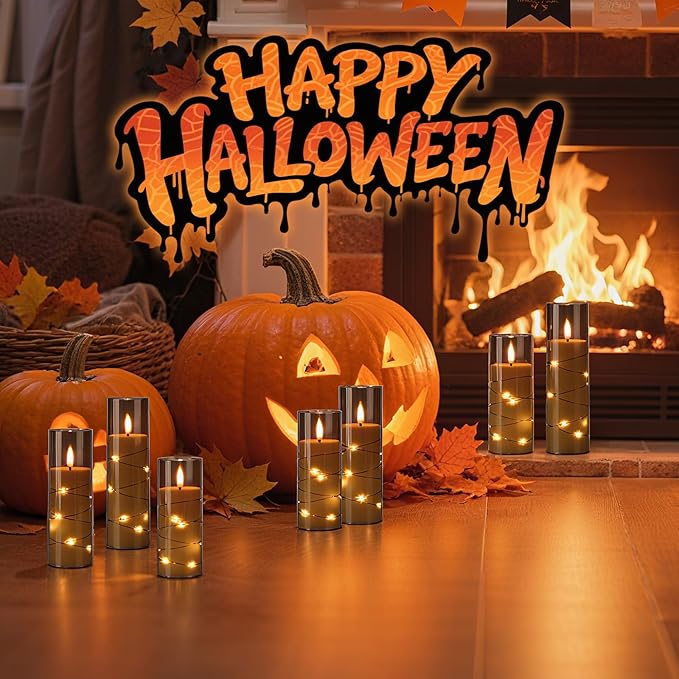 Raycare Flameless Candle with Remote Timer – 9 Flickering Acrylic Battery Ope...