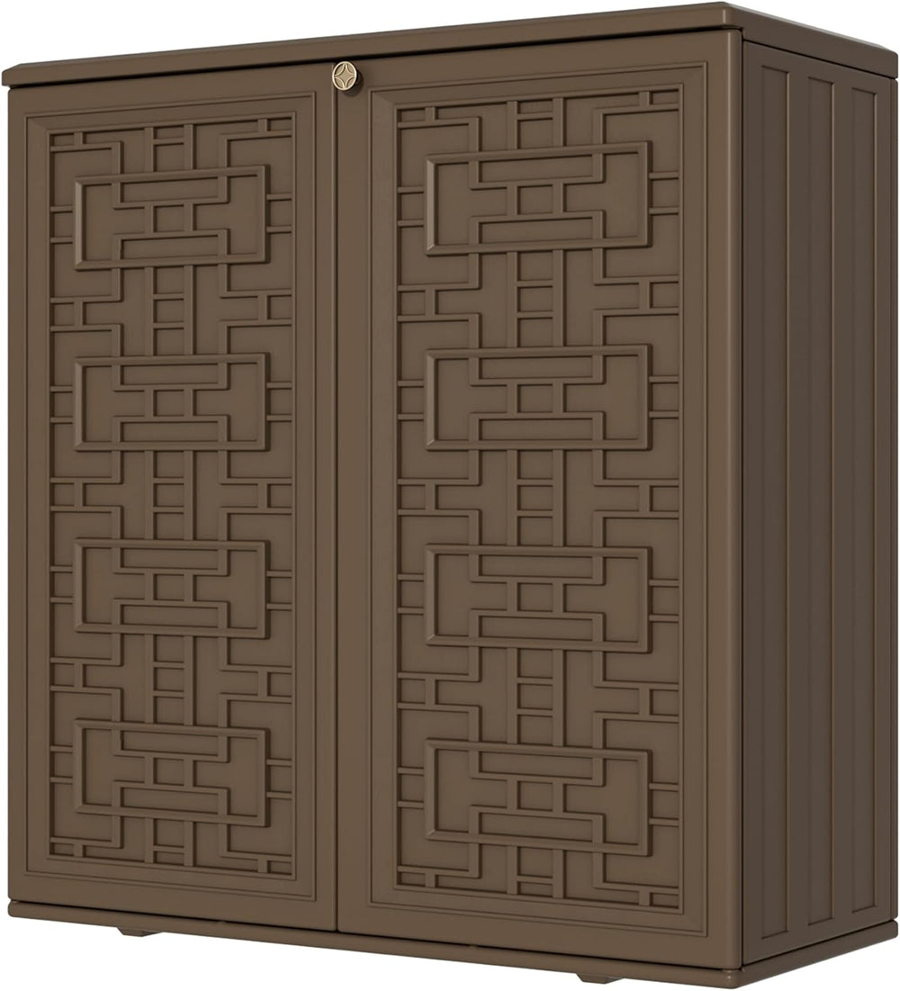 Storage Box Outdoor Caninet, Resin Indoor Storage Box Waterproof Outdoor