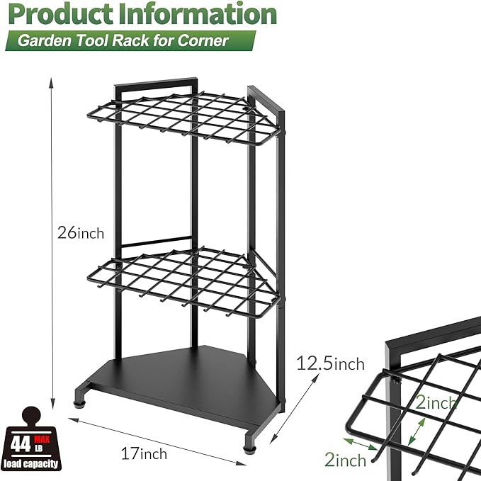 Garden Tool Organizer for Corner