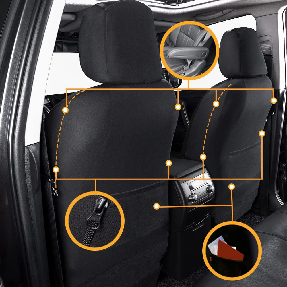 Flying Banner car seat Covers Protects Water Proof Faux Leather Carbon Fiber ...