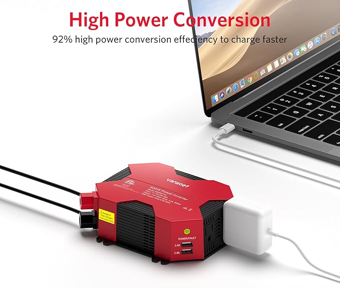 500 Watt Car Power Inverter DC 12V to AC 110V Car Plug Inverter Adapter Power