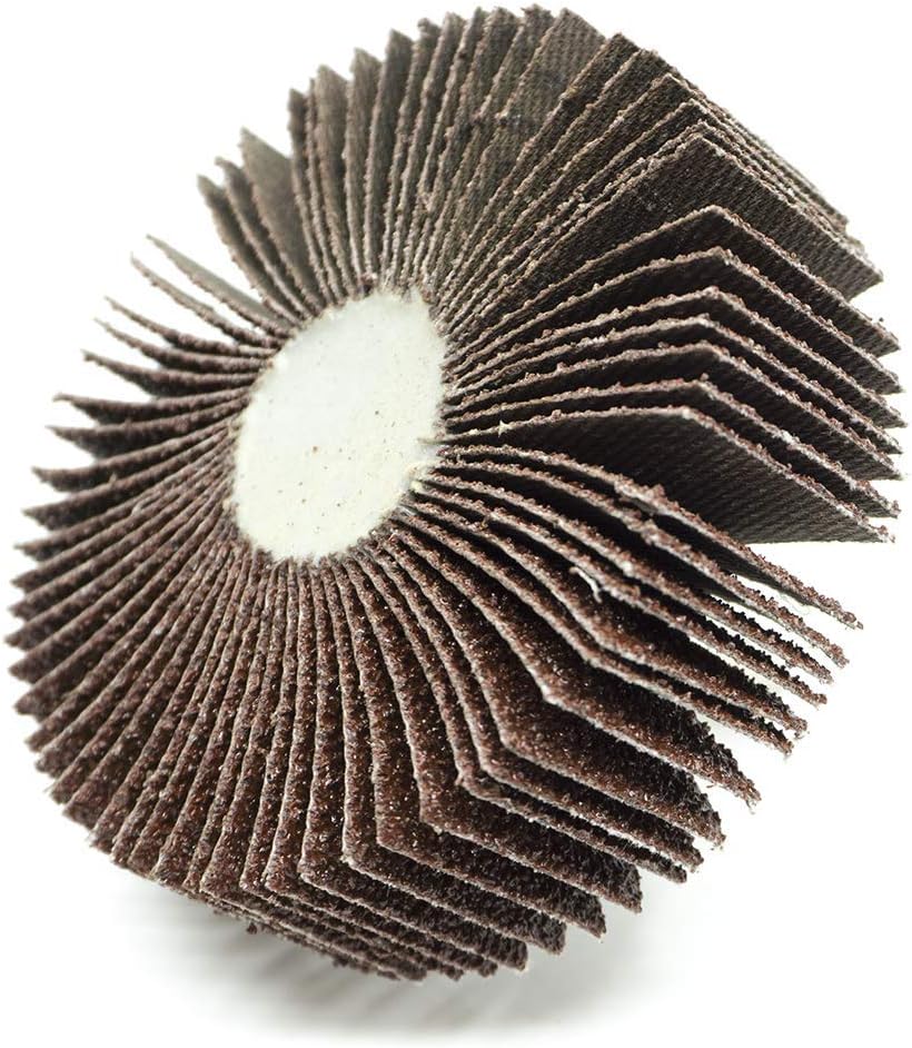 Benchmark Abrasives 3" X 1" (1/4" Shaft) Aluminum Oxide Flap W...