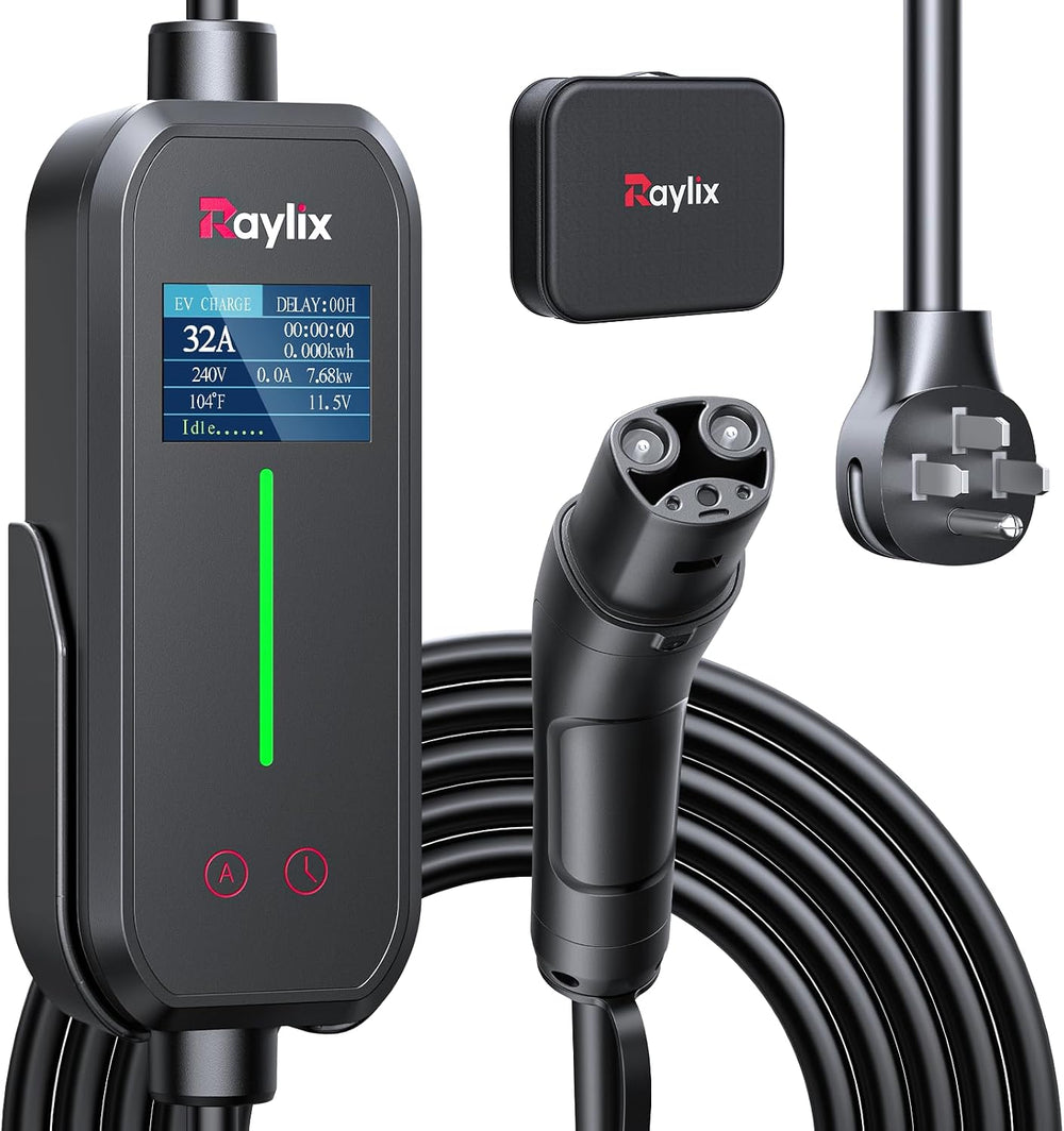 Raylix 32A Level 2 Fast Tesla Charger, 7.68KW Tesla Mobile/Home Charger