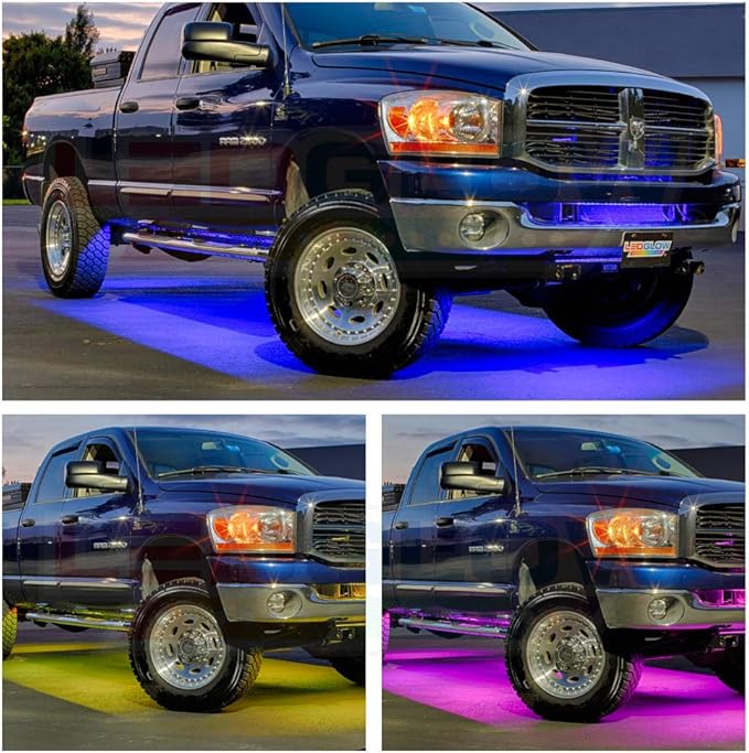 LEDGlow 6pc Million Color Multi-Color Truck LED Neon Underglow Accent Lighting