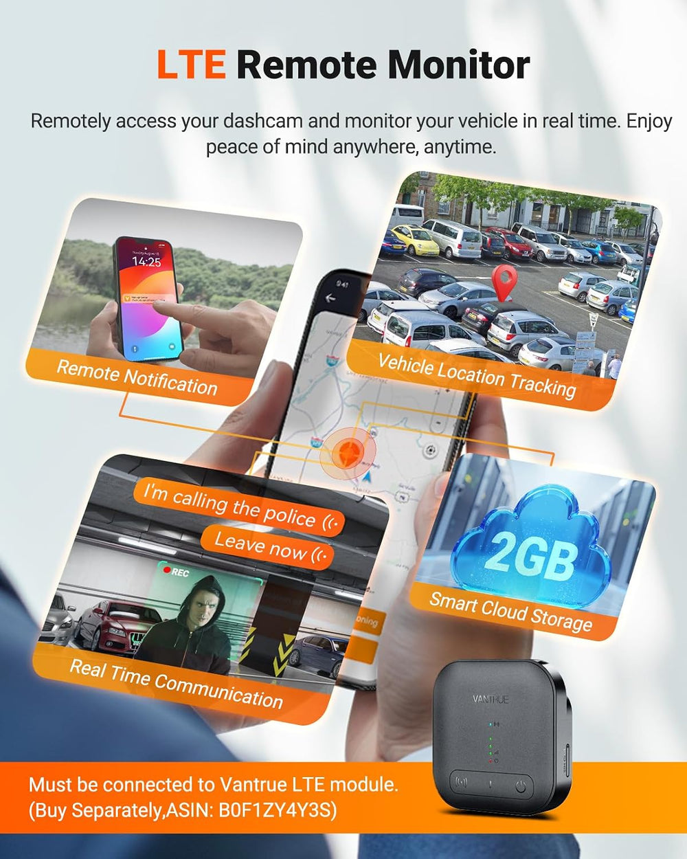 Vantrue N5S 4 Channel 360 Degree 2.7K Dash Cam