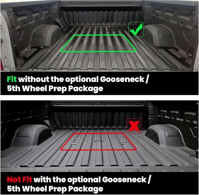 LASFIT Truck Bed Mat 2020-2025 for Chevrolet Silverado/GMC Sierra 2500HD 3500HD
