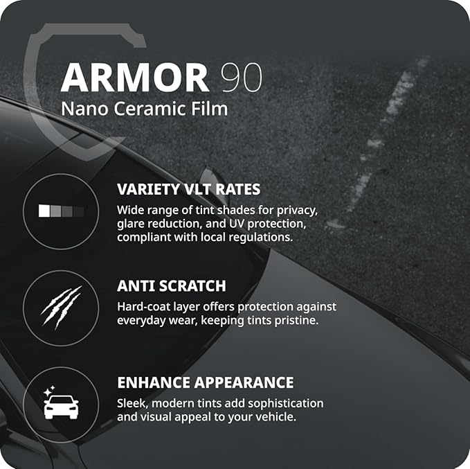 Nano Ceramic Window Tint Film for Cars and Building, 2 Ply Scratch Resistant