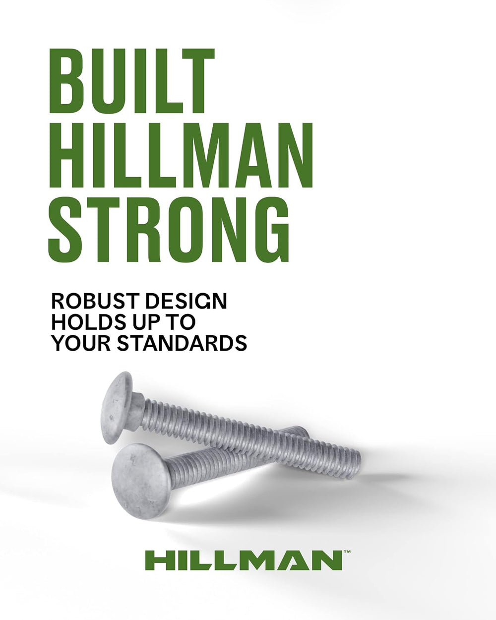 Hillman Group Galvanized Carriage Bolt 5/16” x 4-1/2”, 50 Count, Blunt Point,...