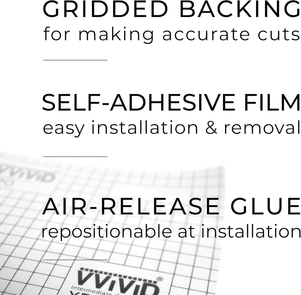 VViViD One-Way Perforated Black Vinyl Privacy Window Film Adhesive Glass Wrap...