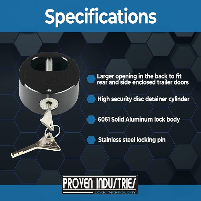 Proven Industries Model 400XL Puck-Lock Set, Made in The USA (3-Pack)