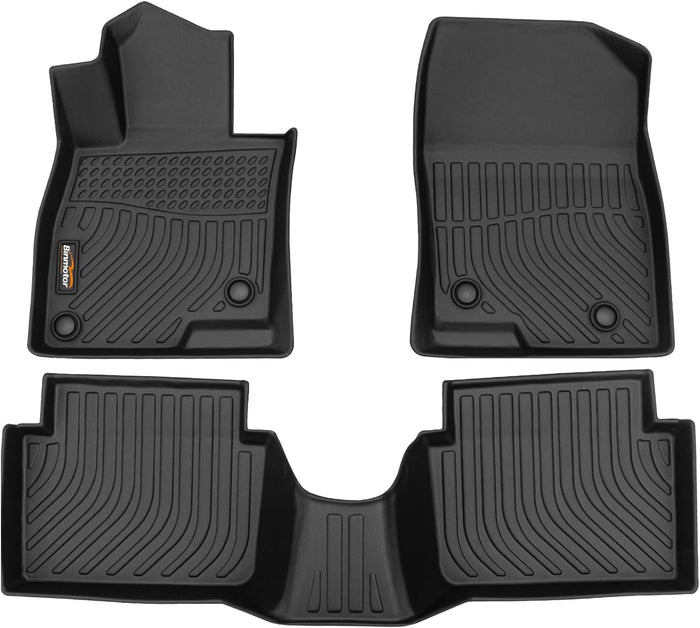 Binmotor-Floor Mats for Mazda 3 2014-2018, Front & 2nd Row, Heavy Duty Car