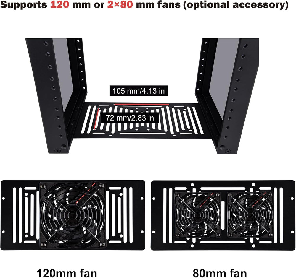 GeeekPi 8U Network Rack, 10 inch Mini Server Rack for Network, Servers, Audio...
