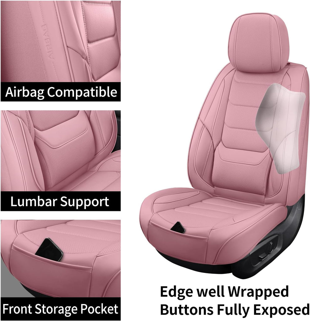 Leather Car Seat Covers Full Set Automotive Seat Protectors