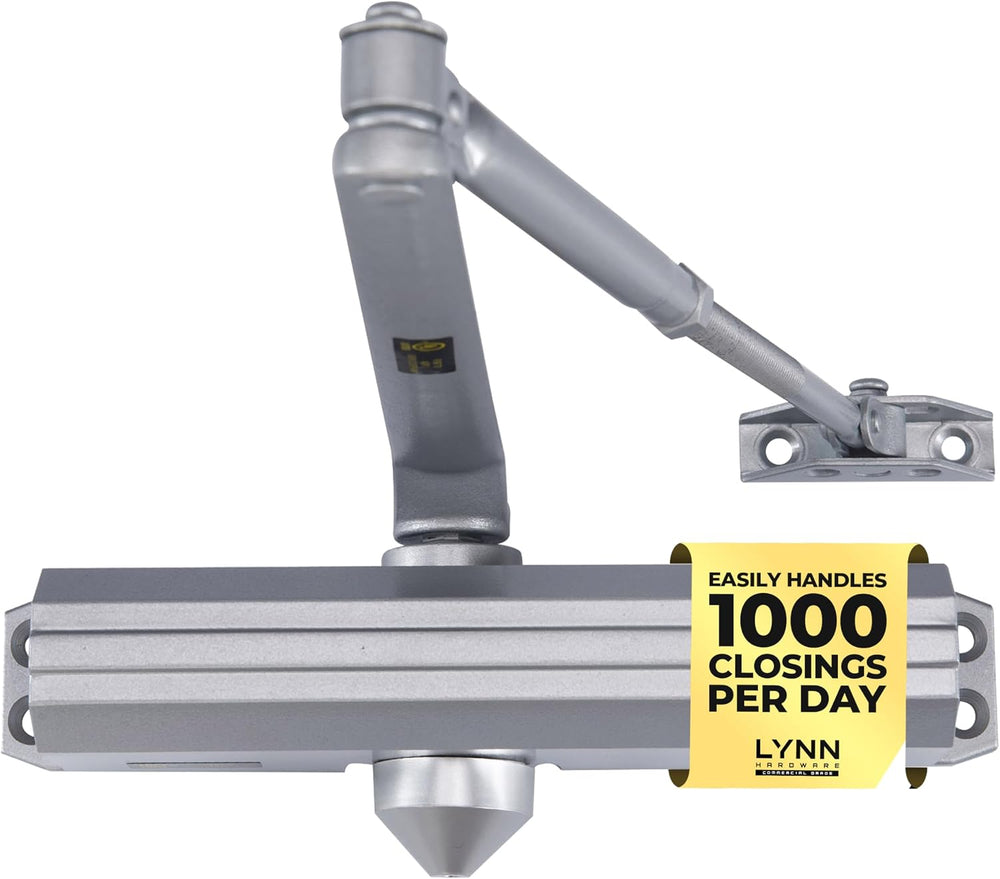 LYNN HARDWARE Medium/Heavy Duty Commercial Door Closer with Speed Controls