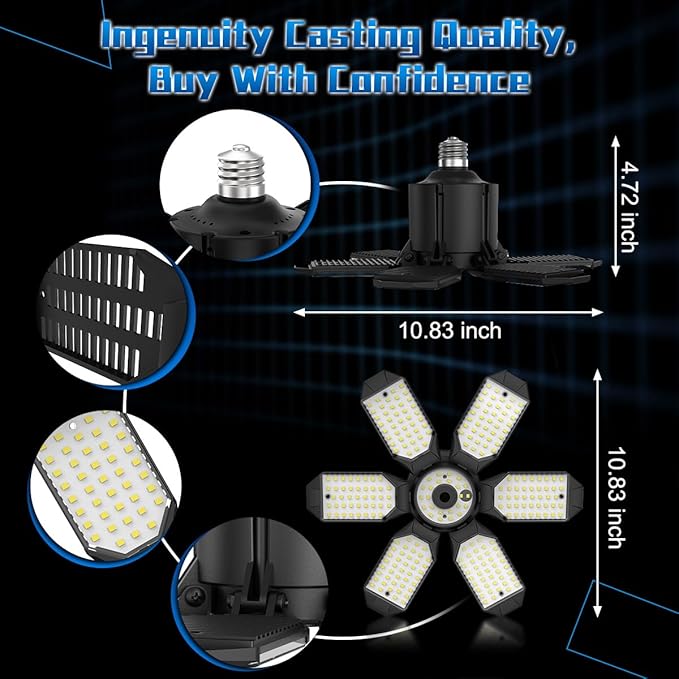 LED Garage Lights (2Pack)