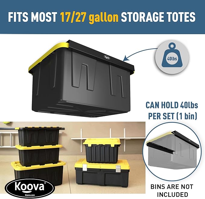 Koova Heavy-Duty Overhead Garage Storage Rack