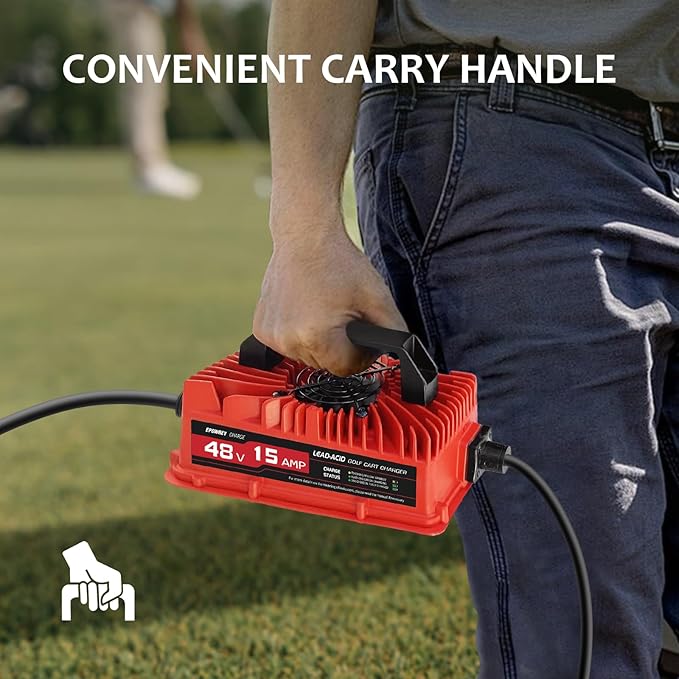 15 Amp 48 Volt Golf Cart Battery Charger