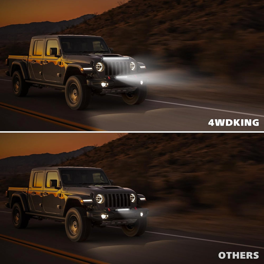 4WDKING Slim LED Light Bar 22 Inch Spot Flood Beam for Cars Trucks ATV UTV