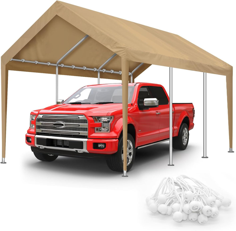 10x20FT Carport Canopy Replacement Cover Heavy Duty Waterproof & UV Prote...