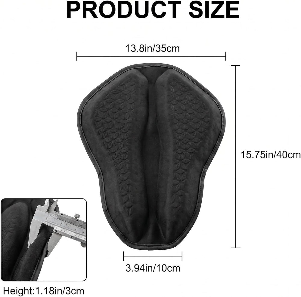Upgraded Motorcycle Gel Seat Cushion, Universal Motorcycle Seat Pad, Shake Ri...