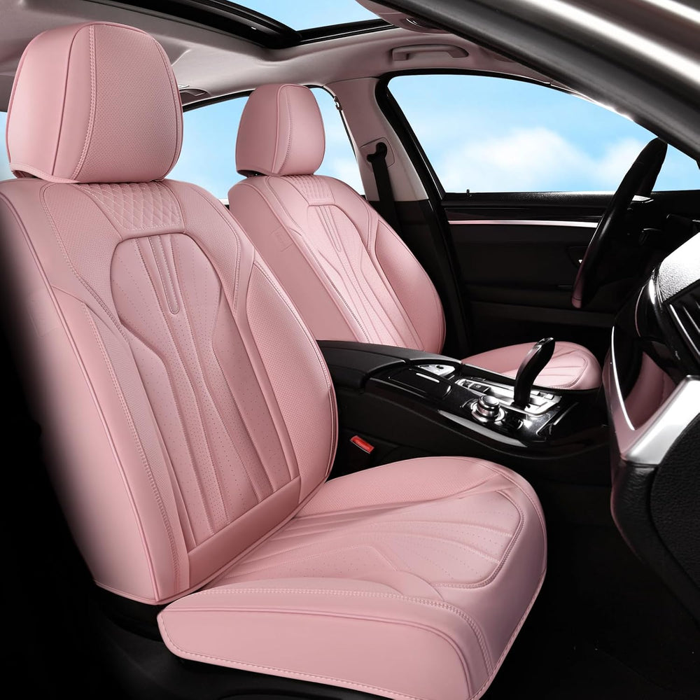 Huidasource Leather Car Seat Covers Full Set 5 Seats, Waterproof Faux Leather...