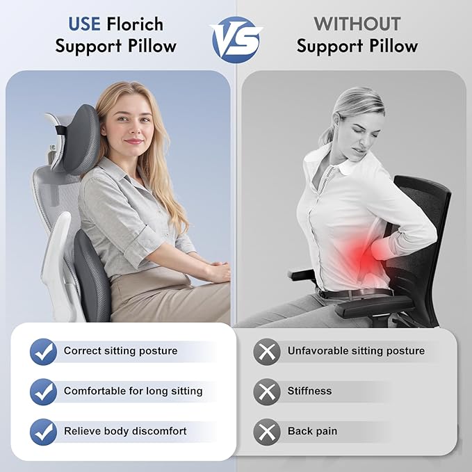 FLORICH Lumbar Support Pillow and Neck Pillow