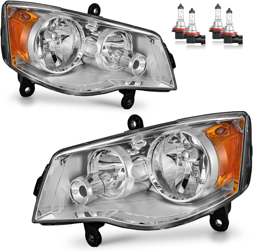 Headlights Assembly for 2011-2020 Dodge Grand Caravan, for 2008-2016 Chrysler...