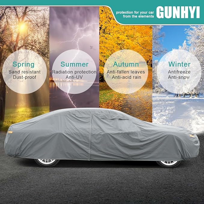 Premium Car Cover Custom Fit Cadillac CTS/CTS-V, 16 Layers Heavy Duty Car Cover