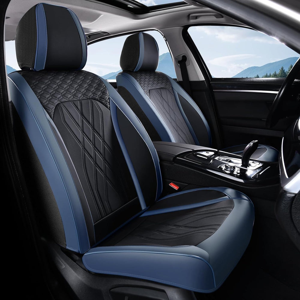 FLORICH Leather Front Car Seat Covers Waterproof Durable Front Seat Protector...