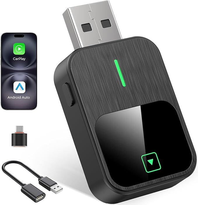 2-in-1 Wireless CarPlay & Android Auto Adapter