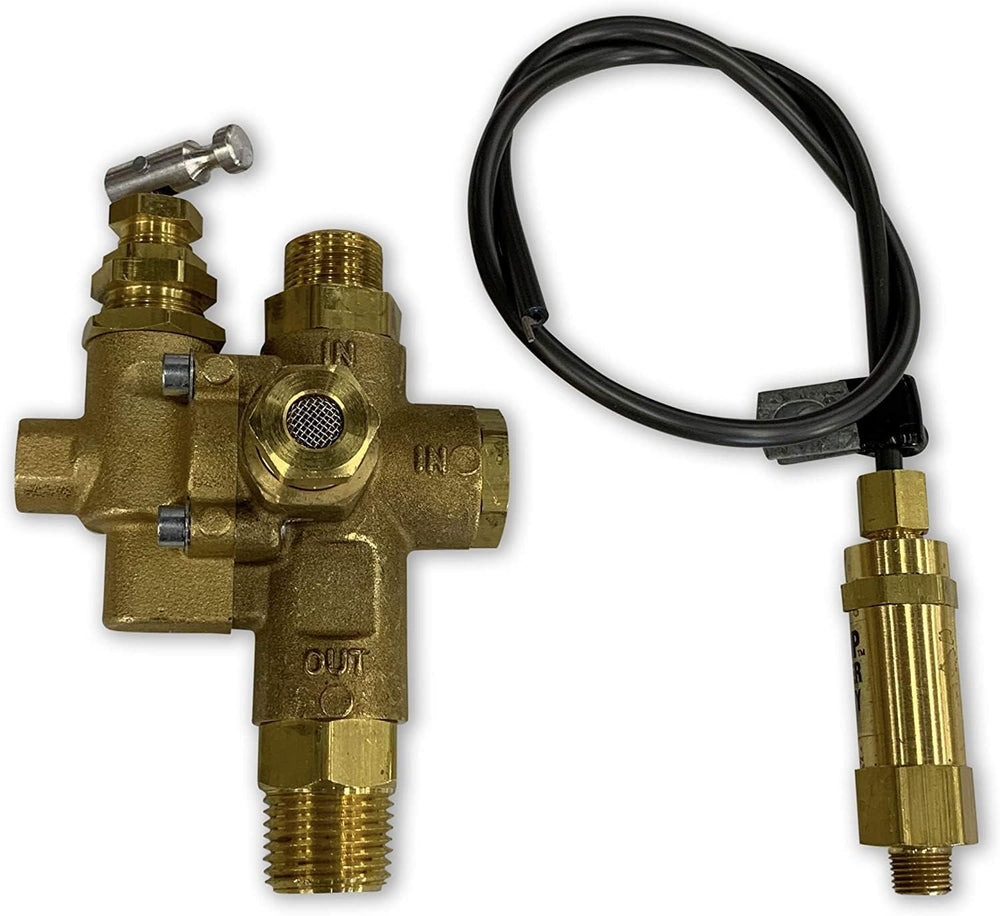 Gas air Compressor pilot unloader check valve combo 100-125 with 36" thr...