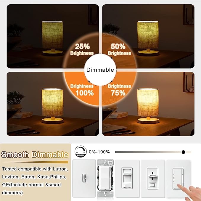 Leools Vintage LED Spiral Filament Bulb G25/G80 Dimmable Flick-Free 6W CRI95 ...