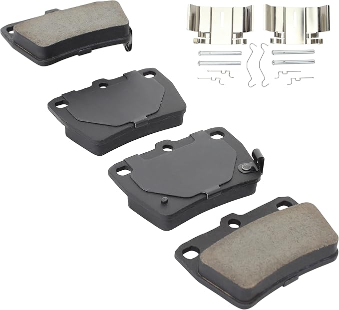 Premium Ceramic Rear Brake Pads Compatible