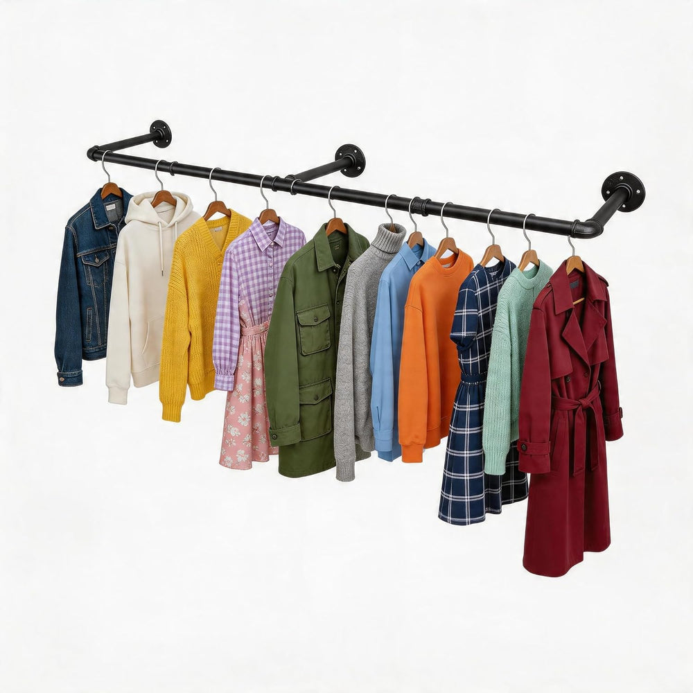 Wall Mounted Clothes Rack 48.8 Inch/4FT