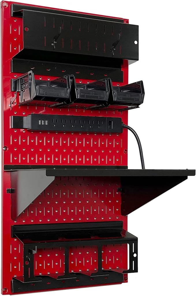 Wall Control Power Tool Storage Organizer Kit Cordless Drill Holder Charging