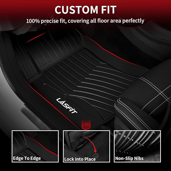 LASFIT Floor Mats for Mercedes Benz CLA 2014-2019 & GLA 2015-2020 250/45 AMG