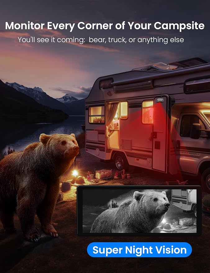 2.5D Display Wireless reversing Camera System FHD 1080P 10.26-inch touchable