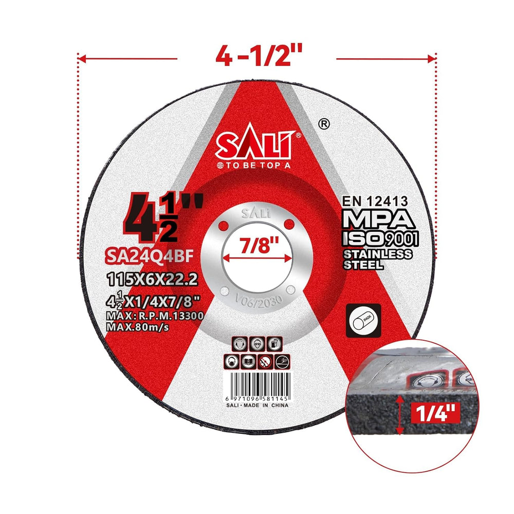 SALI 50 Pack 4-1/2 Inch Grinding Wheels for Angle Grinder, Aluminum Oxide Gri...