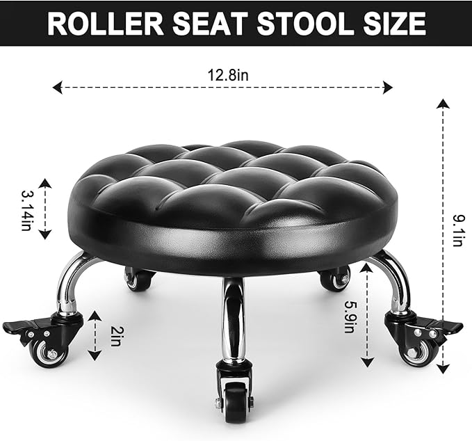 Low Rolling Stool, Low Stool