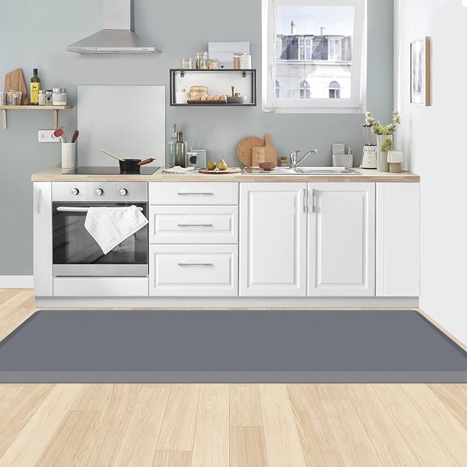 KitchenClouds Kitchen Mat Cushioned Anti Fatigue Rug 24"x70" Waterp...