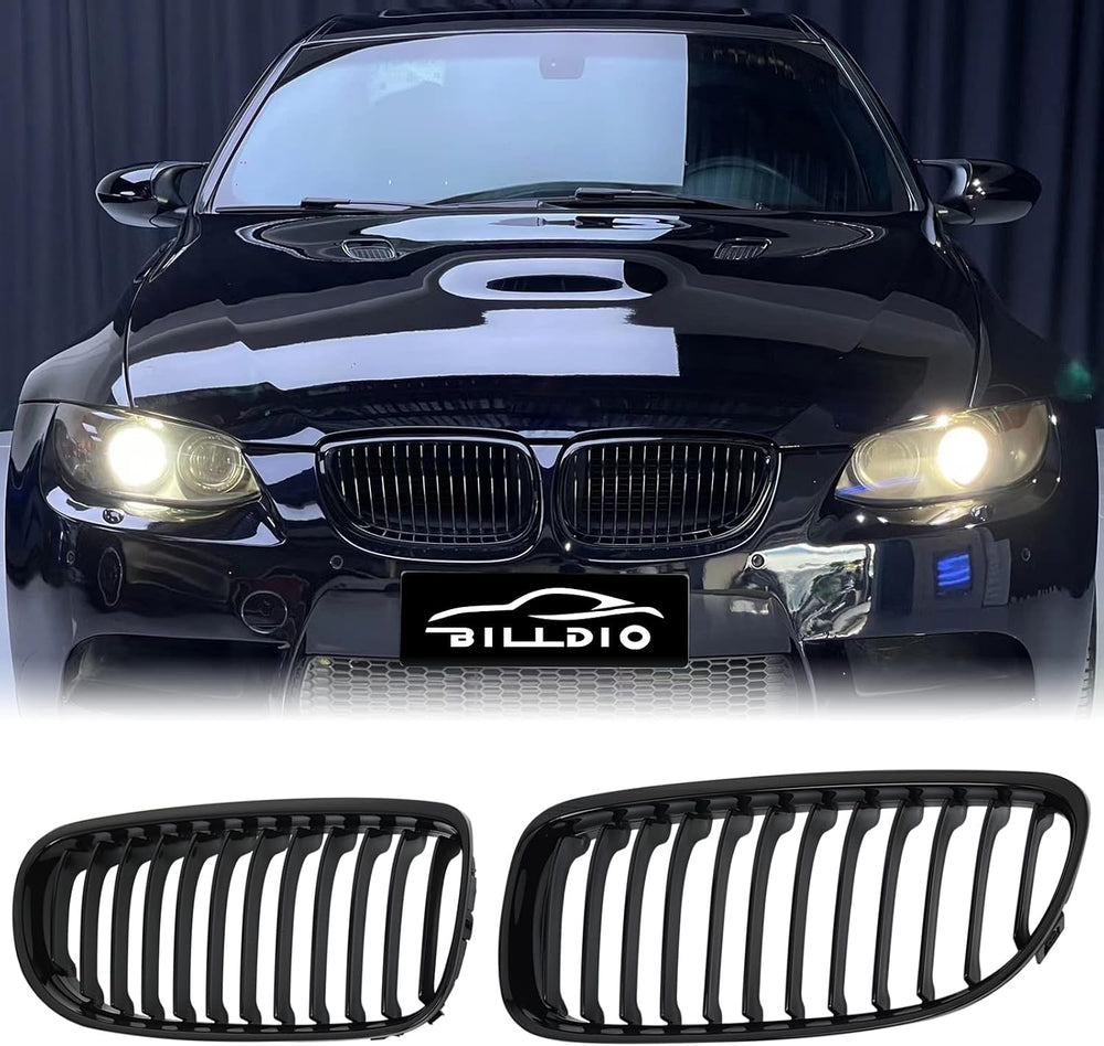 E90 Grille - Black Kidney Single slats Grill Compatible With BMW 3 series E90...