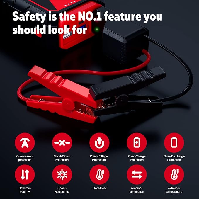 Jump Starter 3000A Car Jumper Starter, 12V Jump Box