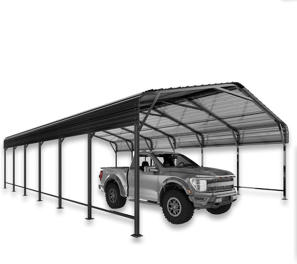 MNLR 20x30 FT Metal Carport Heavy Duty with Galvanized Steel