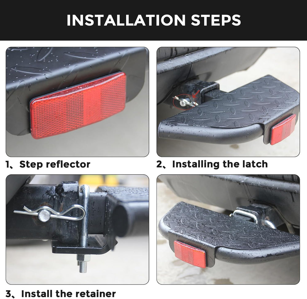 Hitch Step Anti Slip and Rust Towing Bumper Guard for Most Car SUV Truck Pick...