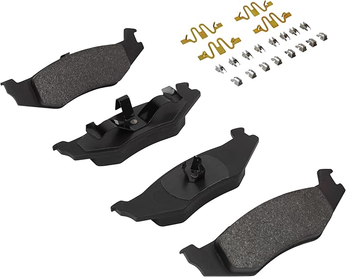 Premium Semi-Metallic Rear Brake Pads Compatible