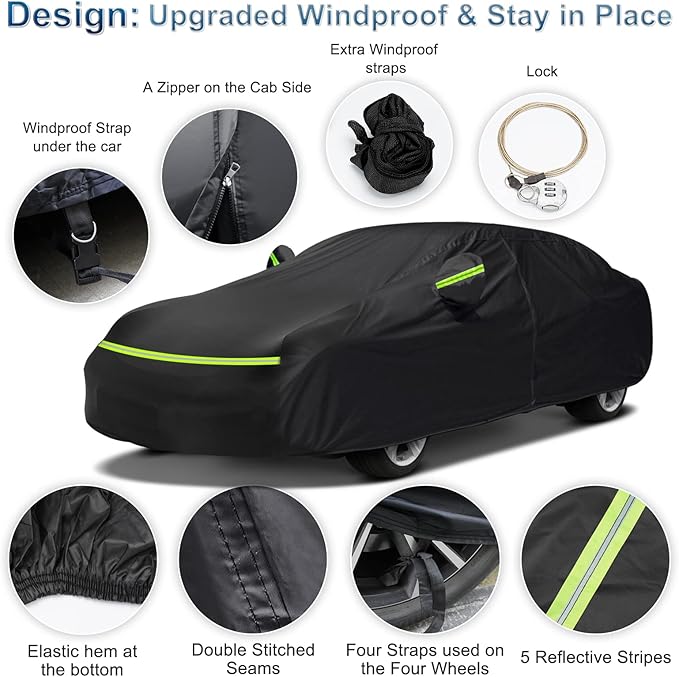 Outdoor Car Cover for Porsche Panamera 2014-2025 Waterproof All Weather Heavy